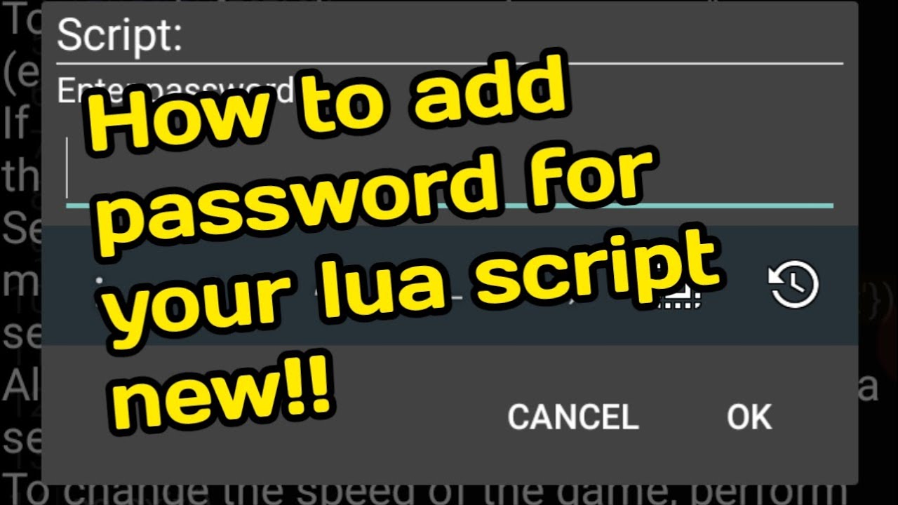 How to add password for your lua script | Game guardian Lua script tutorial