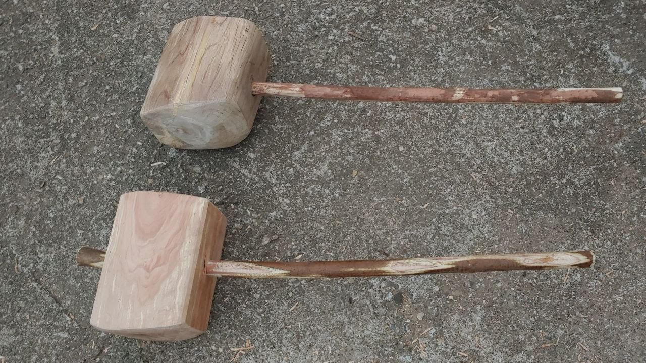 Wood 37 - 나무망치, 목메, 떡메를 만들어 볼게요!,한옥,전통,목수,목공,wood