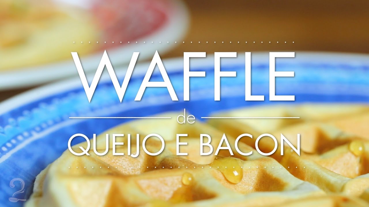 Receita do Melhor WAFFLE de QUEIJO e BACON | Salgado | Gourmet a dois
