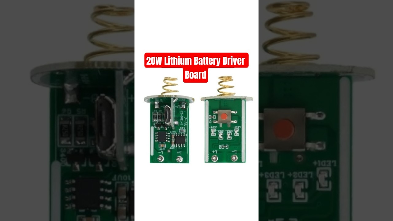 20W Lithium Battery Driver Board For 18650/26650 Batteries Flashlight Accessories Drive Module
