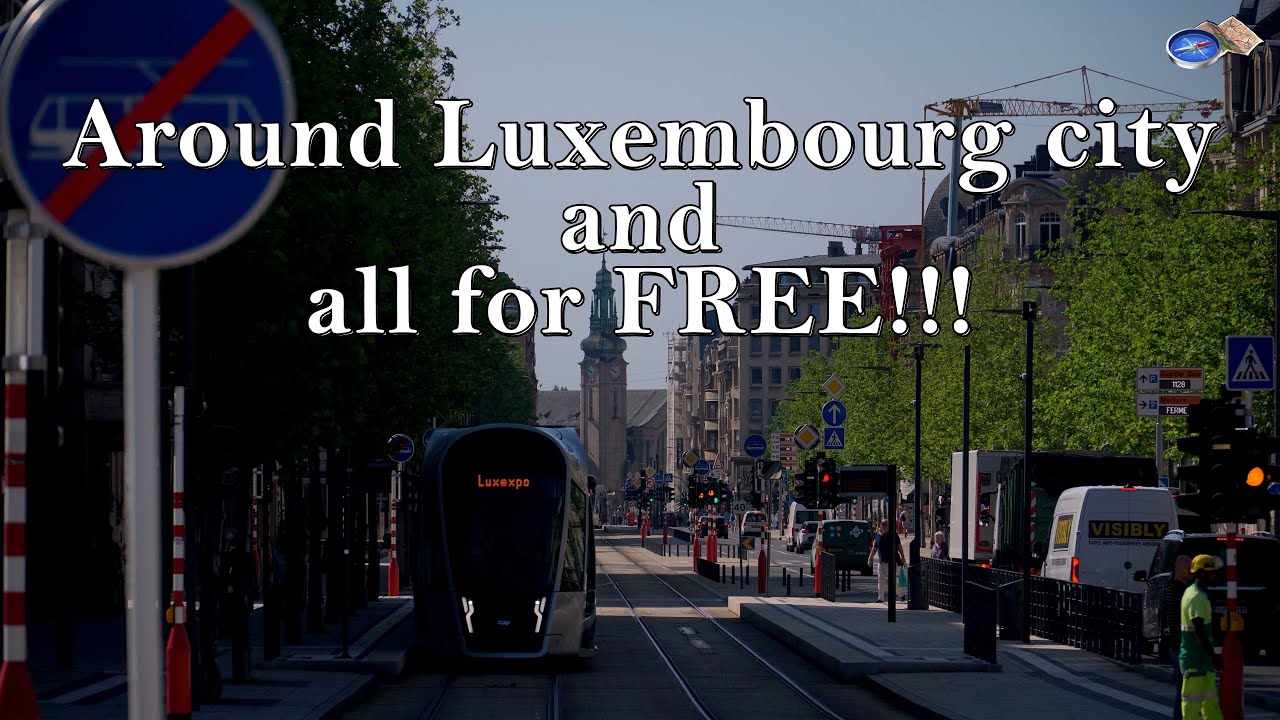 Around Luxembourg city and all for FREE!!! | 4K | Outdoor Travel