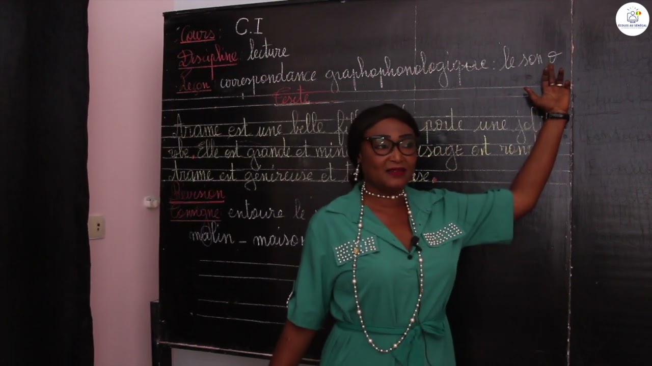 Cours  - CI - Français: Lecture / Correspondance graphophonologique: le son O  / Mme Niang