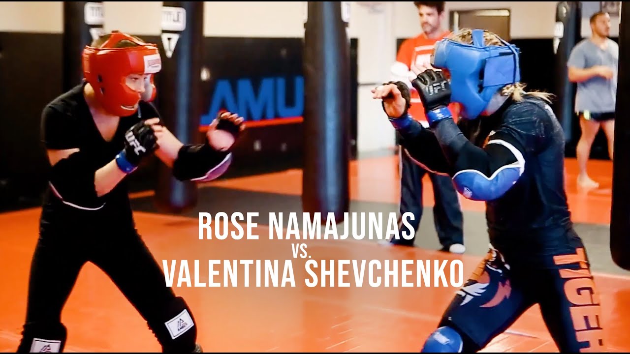 Жесткий спарринг чемпионов UFC | Валентина Шевченко против Роуз Намаюнас