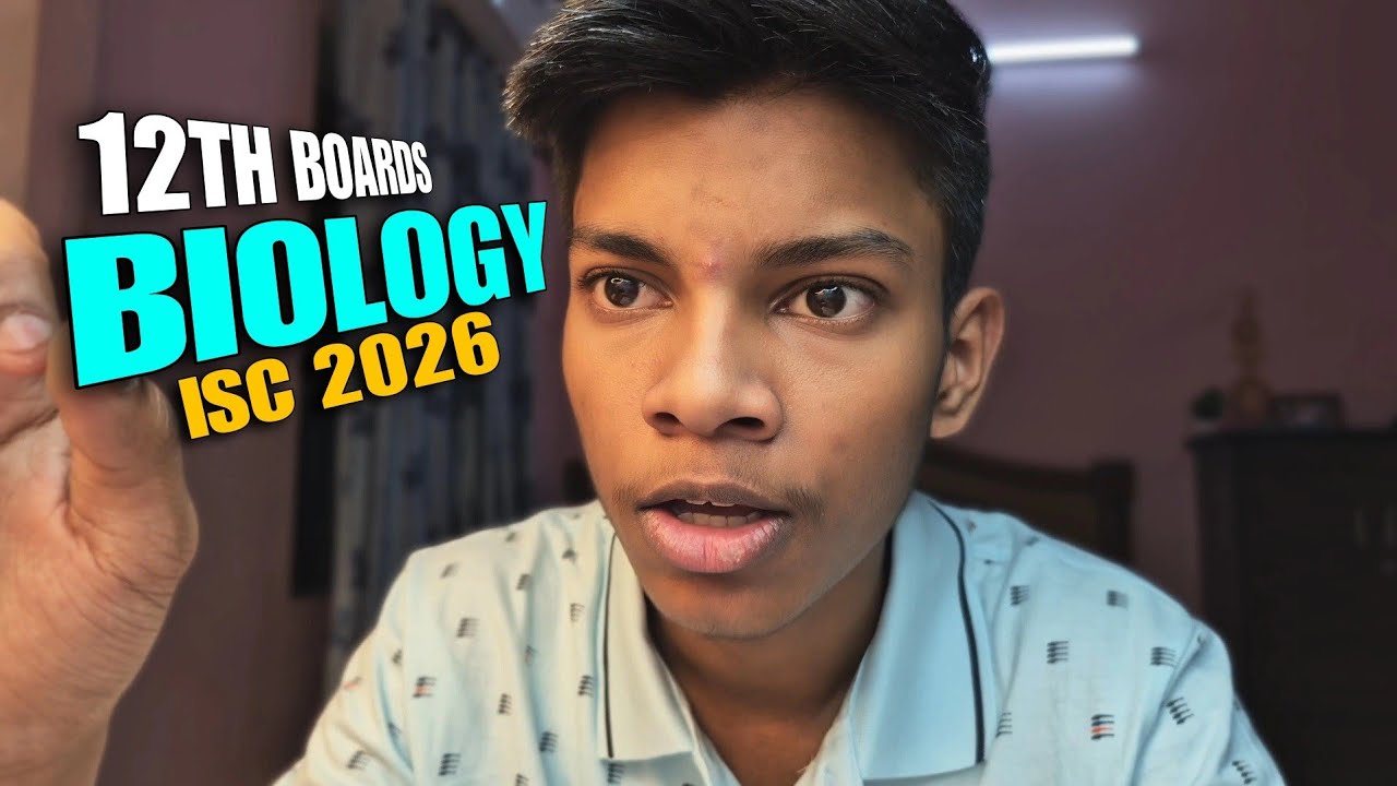 A day before my BOARDS🤯🤒🙄12th ISC BIOLOGY 2026 
