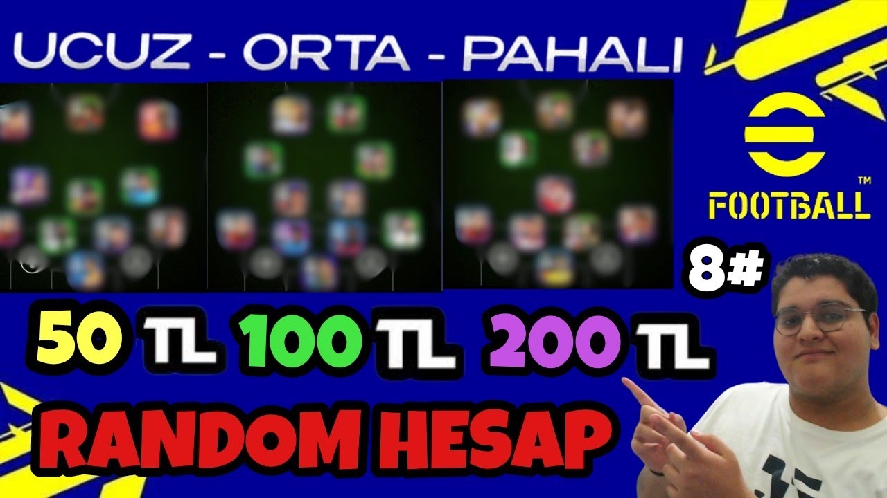 UCUZ ORTA PAHALI RANDOM HESAP SATIN ALIP HESAPLARI İNCELEDİM  8. Bölüm (eFootball 2025)