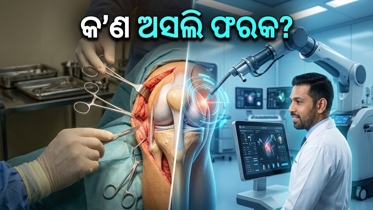Robotic Knee Surgery vs Normal Surgery: କ'ଣ ରହିଛି Real Difference? #robotickneereplacement #kneepain