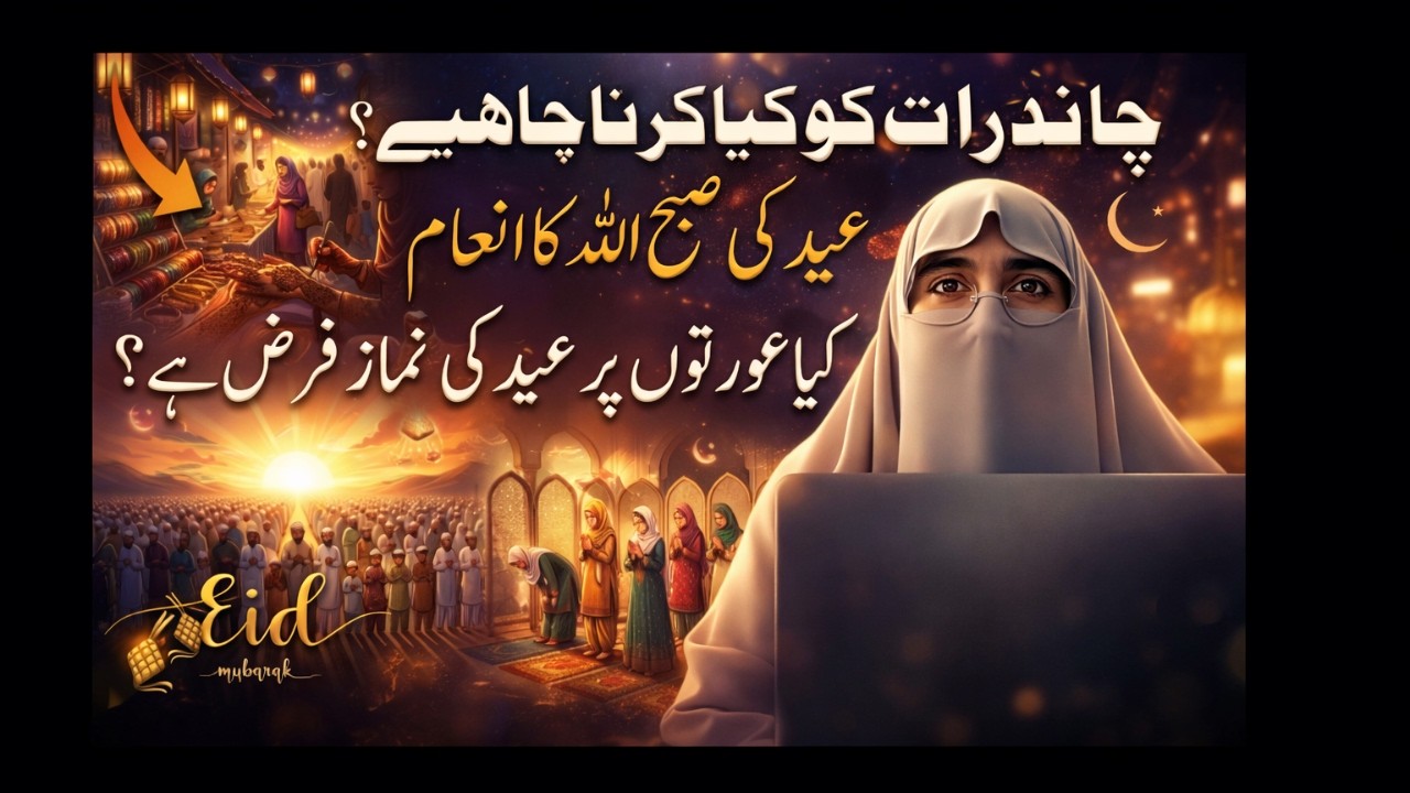 Chand Raat Ko Kya Karein? Eid Ki Subha Allah Ka Inam | Auraton Par Eid Namaz Farz Hai? |