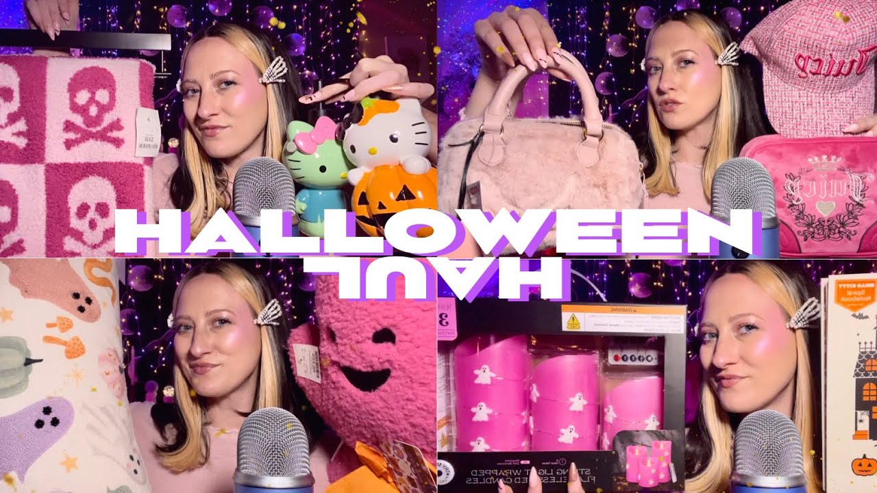 ASMR | Huge Halloween & Fall TJ Maxx Haul 🎃 Hello Kitty, Juicy, Makeup, Spooky Home Decor, & More!