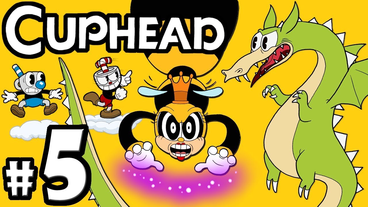 CUPHEAD + Mugman - 2 Player Co-Op! - Gameplay Walkthrough PART 5: “Today on Dragon Brawl Bee!”