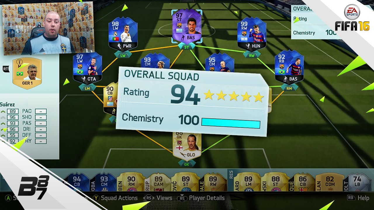 HIGHEST RATED FUT DRAFT SQUAD BUILDER! 194! | FIFA 16