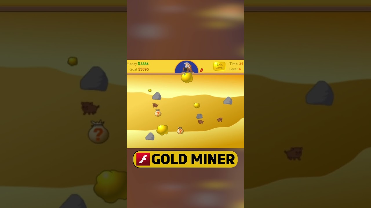 Gold Miner - Game of the Day!  #gaming #flashgames