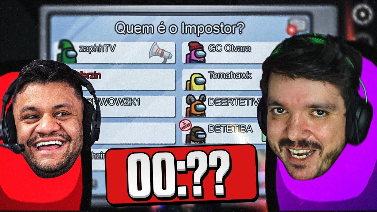 SPEEDRUN DE AMONG US COM STREAMERS!