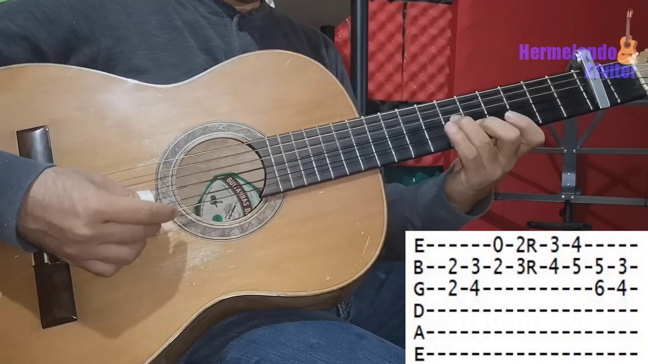 O me voy o te vas - Requinto tutorial, adornos y acordes con Tabs - Armadillos de la Sierra