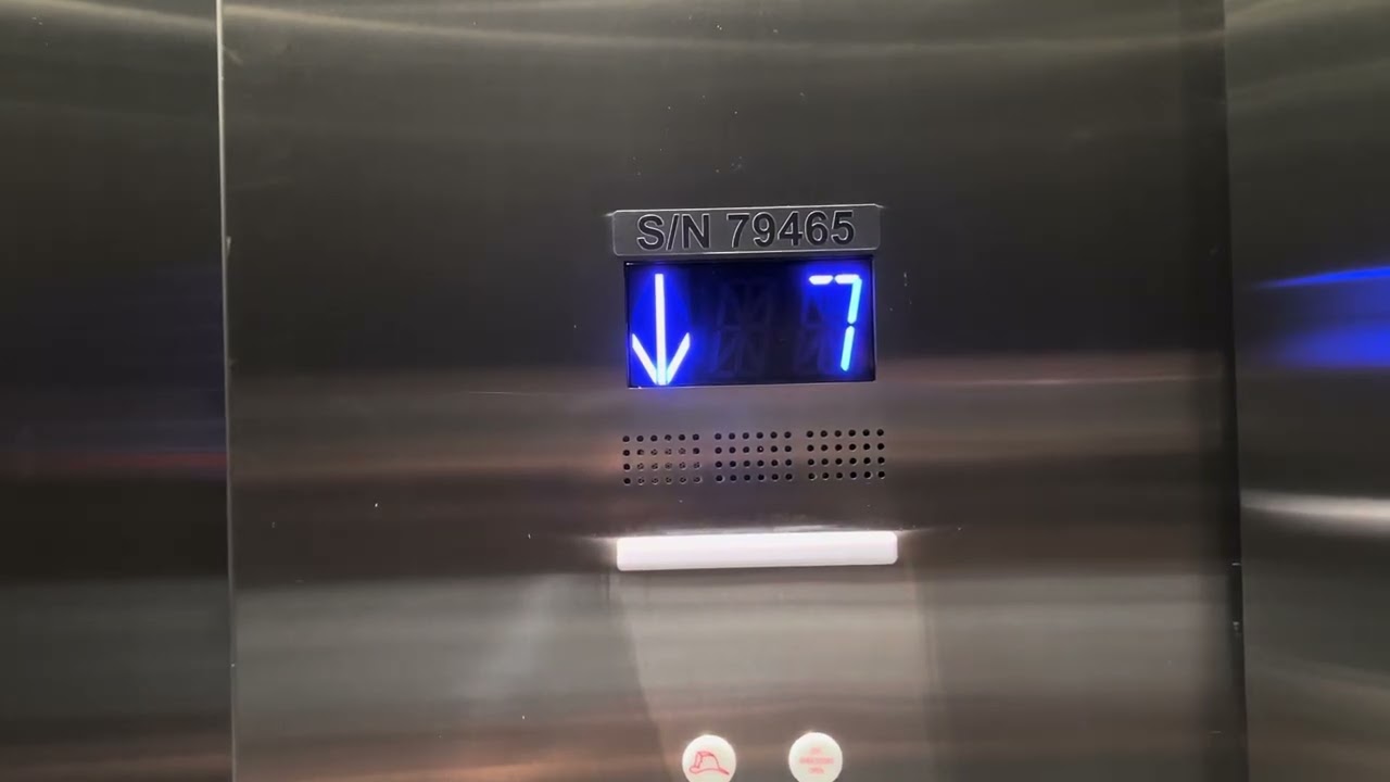 Painfully Slow Brand New 700 FPM Otis Compass 360 Traction High Rise Elevators In South FL