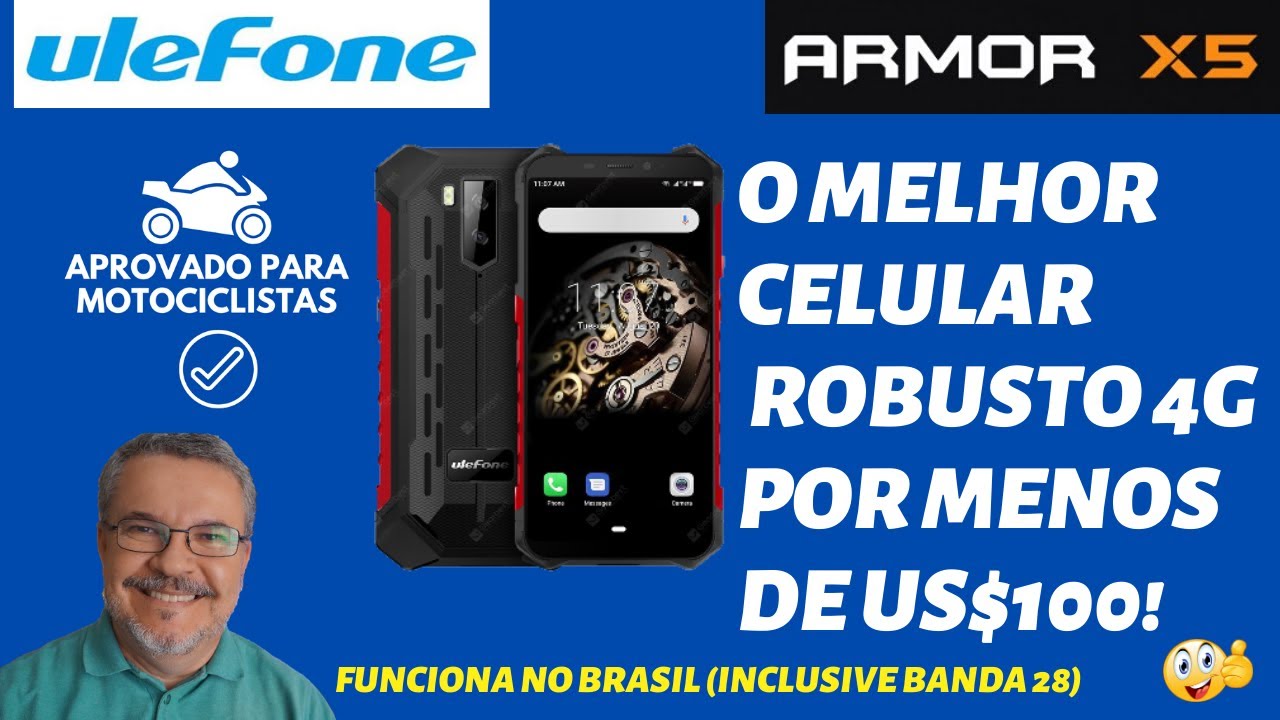 ULEFONE ARMOR X5 | O MELHOR CELULAR ROBUSTO 4G PARA MOTOCICLISTAS | BOM E BARATO | REVIEW COMPLETO