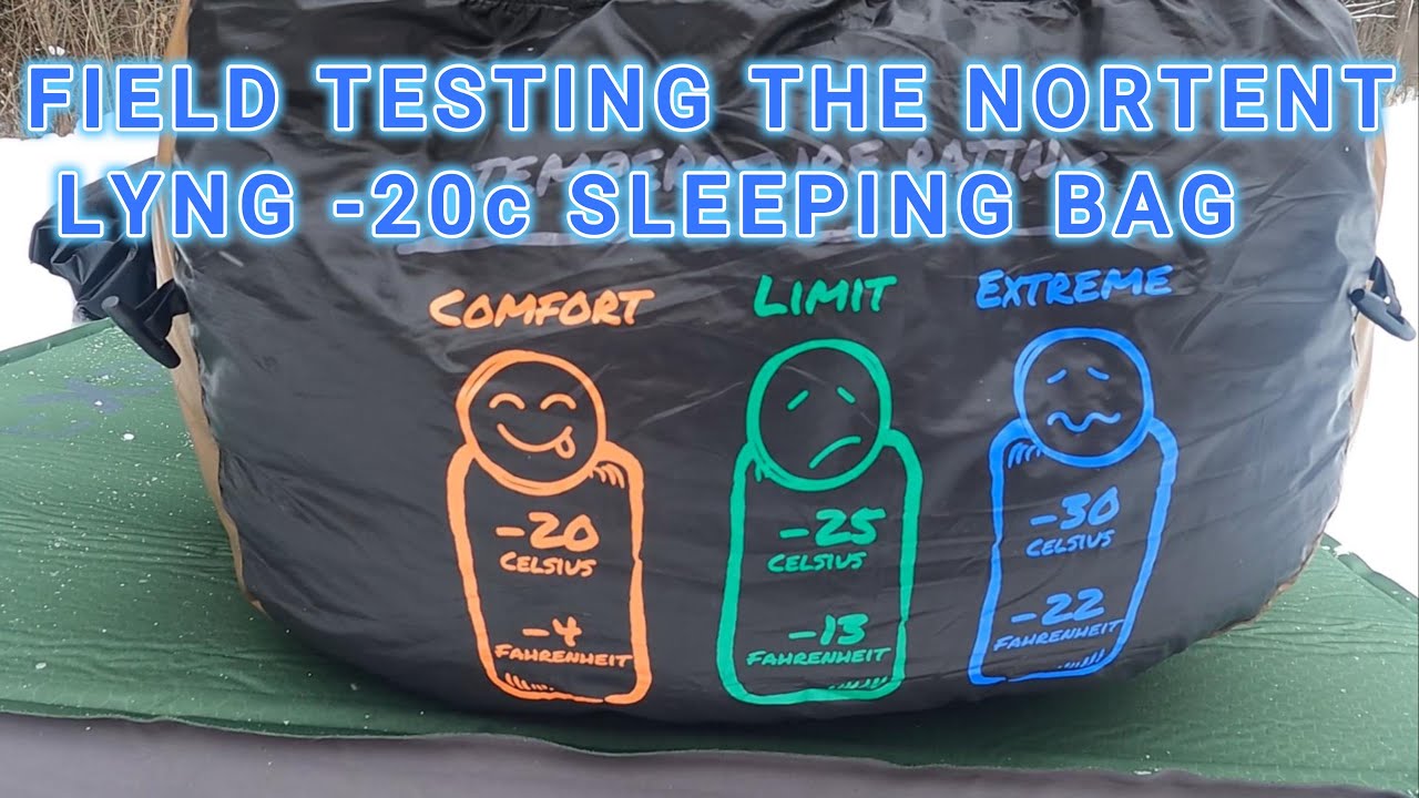 Field testing the NORTENT Lyng sleeping bag in -30C conditions