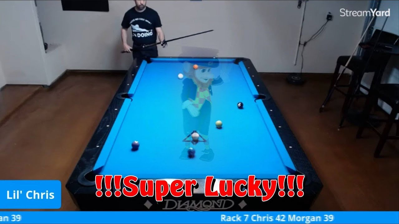 Playing The Ghost: Luckiest 9-Ball Rack EVER!!!