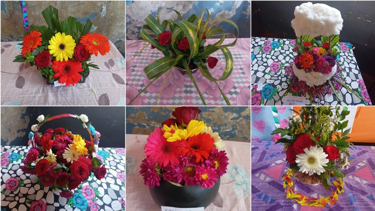 Beautiful Flower Arrangement For School Competition| Flower exhibition| Flower decoration ideas|