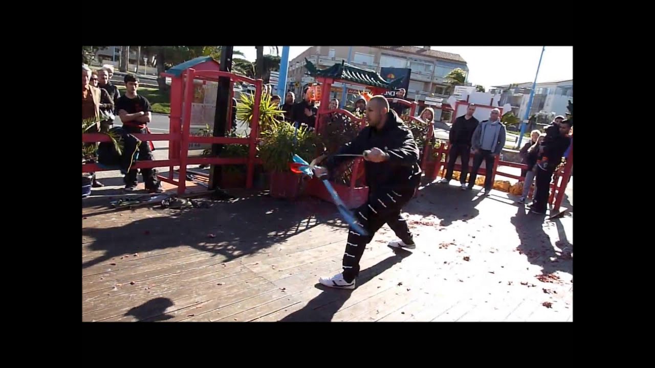 CCK Taiji Tang Lang double saber form at chinese New year 2014