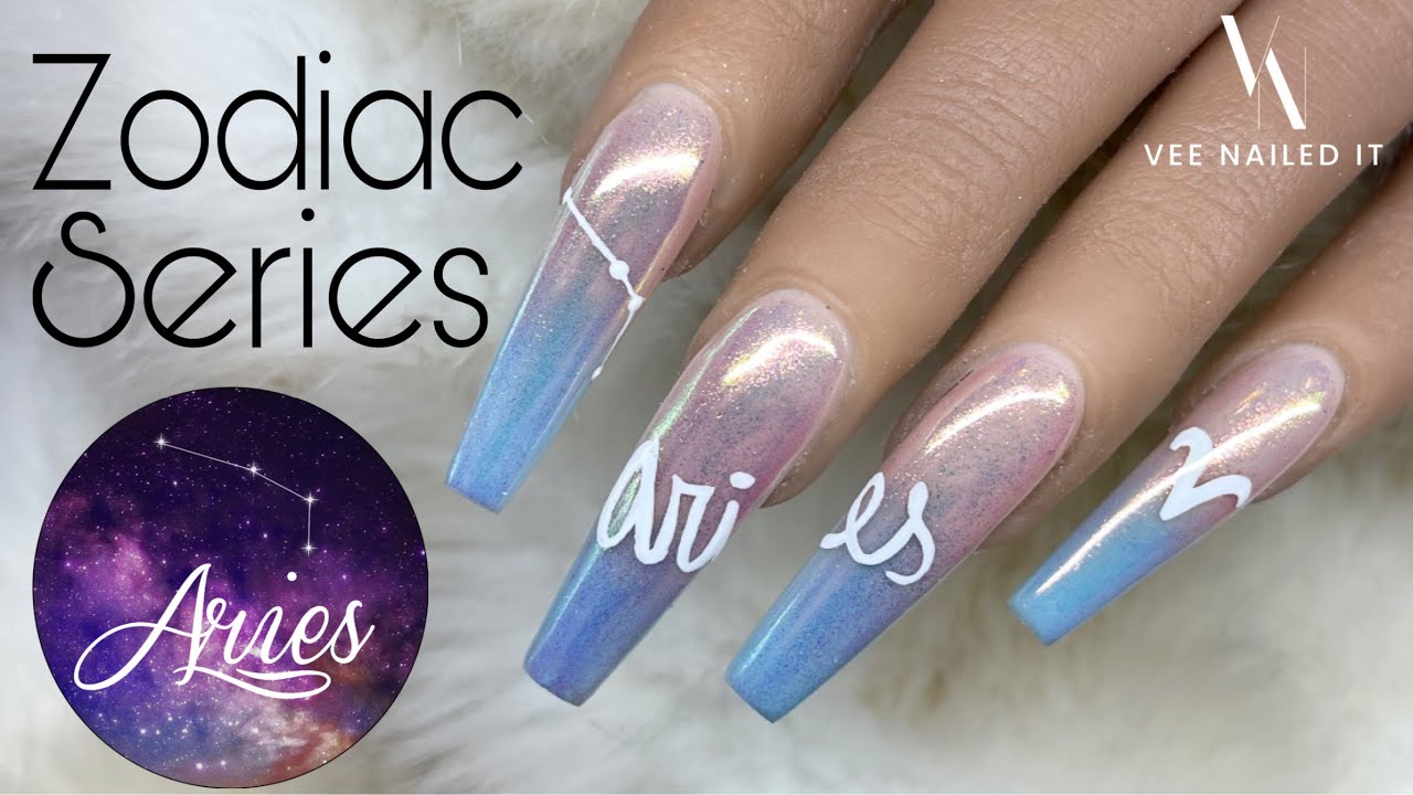 Zodiac Series: Aries | Easy Nail Art Tutorial | Chrome
