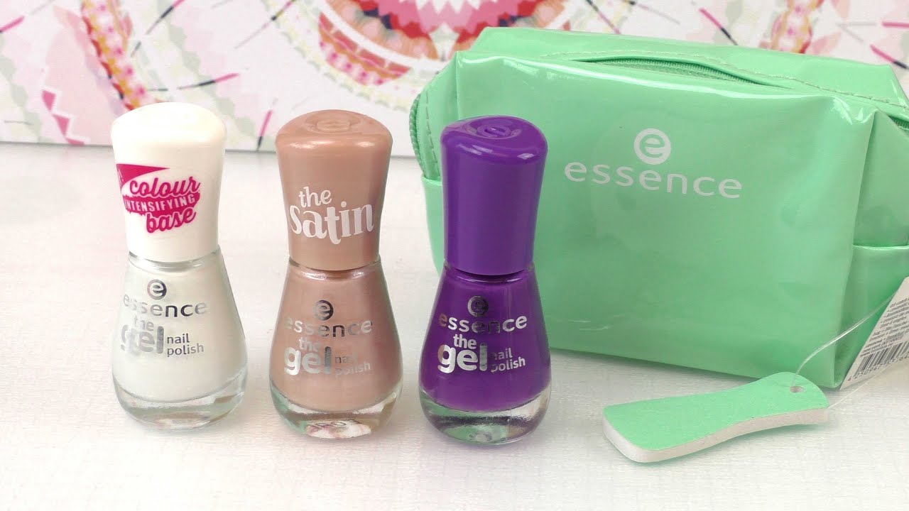 Essence Nagellacke im Review - Drei Nagellacke + Tasche im Test - Essence the gel, the satin