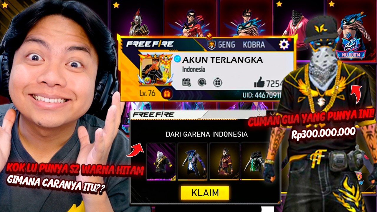 CUMAN ADA 1 DI INDONESIA! 😱 INILAH AKUN LANGKA TERMAHAL DI FREE FIRE BIKIN KAGET NJIR ISINYA⁉️