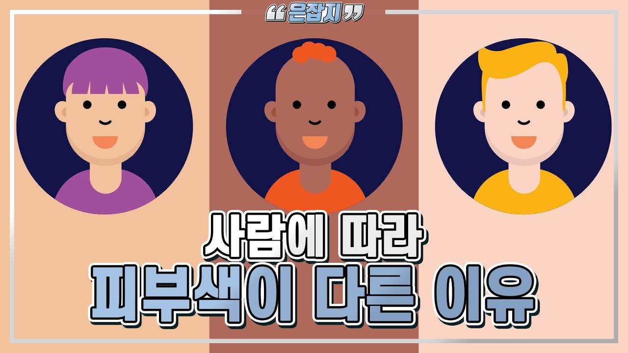 황인, 흑인, 백인 사람에 따라 피부색이 다른 이유는 무엇일까요