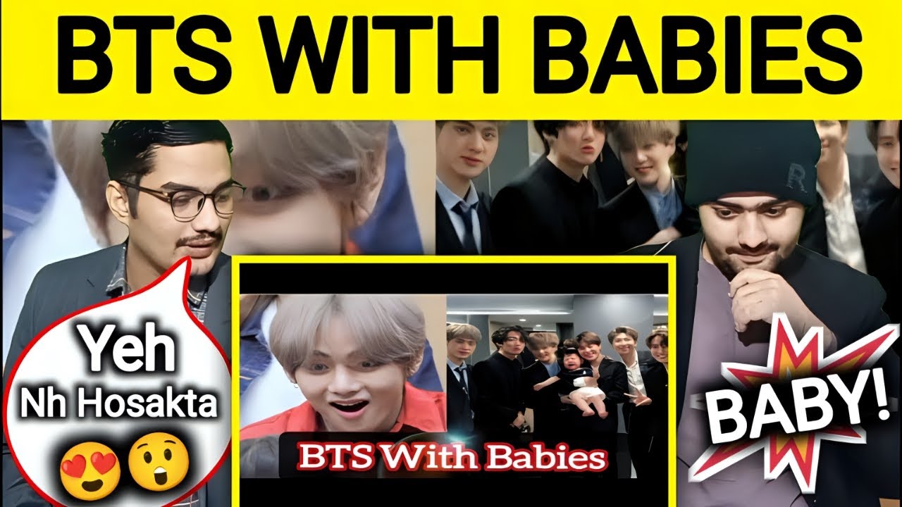 Pakistan Reaction on BTS With Babies! Jungkook, Kim Taehyung and Jimin