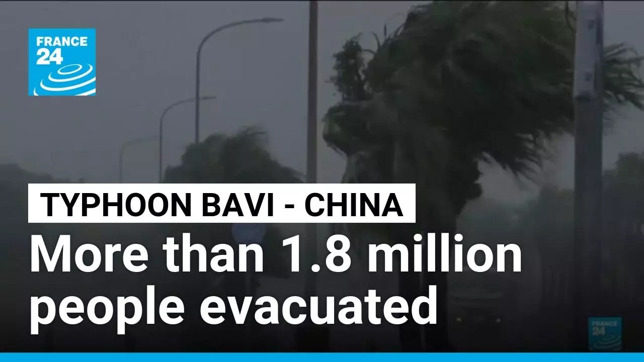 China evacuates over one million as Typhoon Bavi nears &bull; FRANCE 24 English