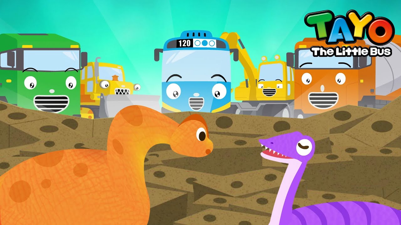 Go! Heavy Machinesaurus #3 Toilet for Dinosaurs l Learn Dinosaurs with Tayo Heavy Vehicles
