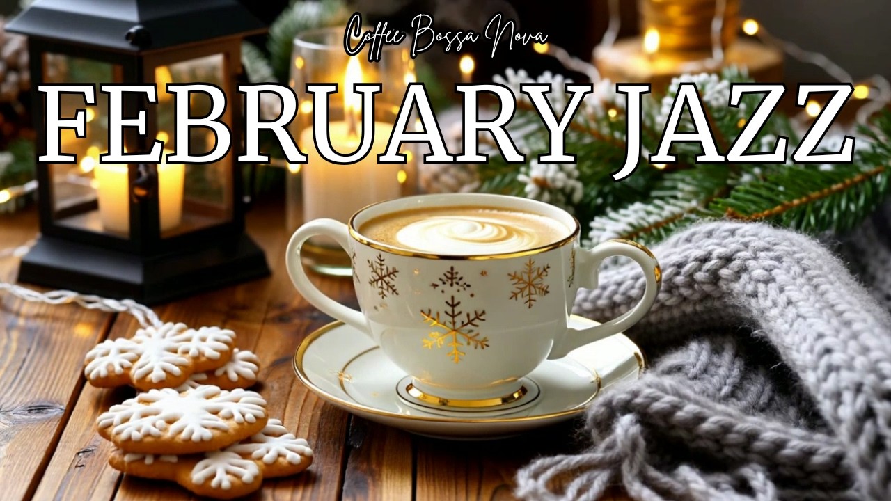February Jazz ☕ Elegant Morning Cafe Music & Smooth Bossa Nova Instrumental for Relax Study