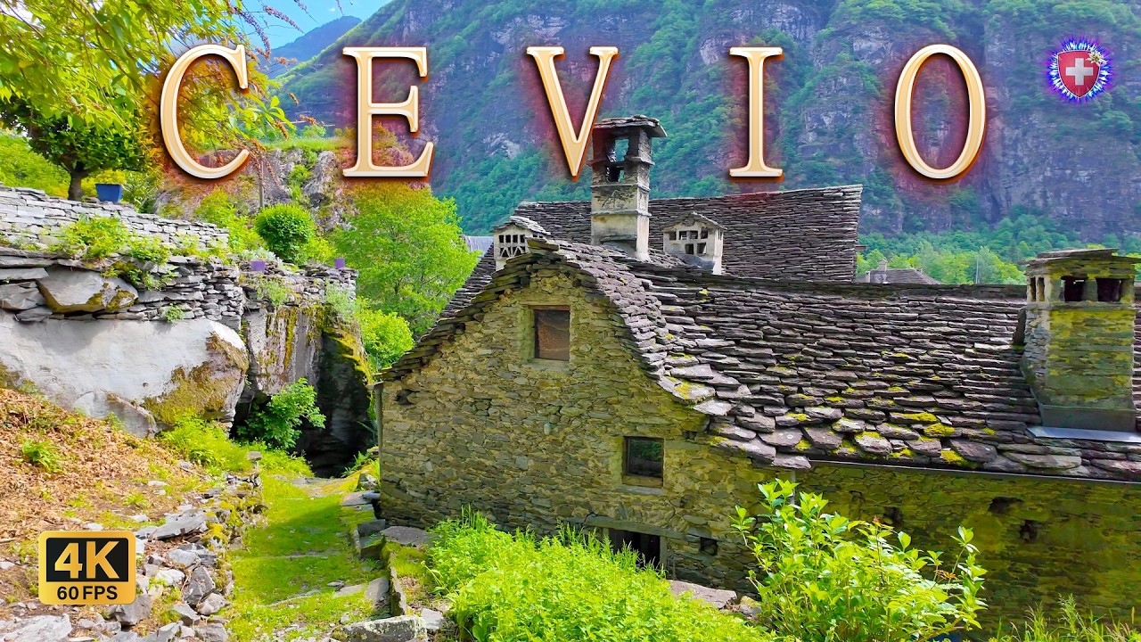 CEVIO SWITZERLAND ✨ Feel cut off from civilization Place for holidays in Swiss Alps 4K Grotti Tessin