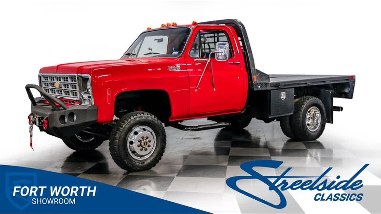 1979 Chevrolet K30 Custom Deluxe Flatbed Dually 4X4 7633-DFW for sale | Charlotte, Atlanta, Dal...
