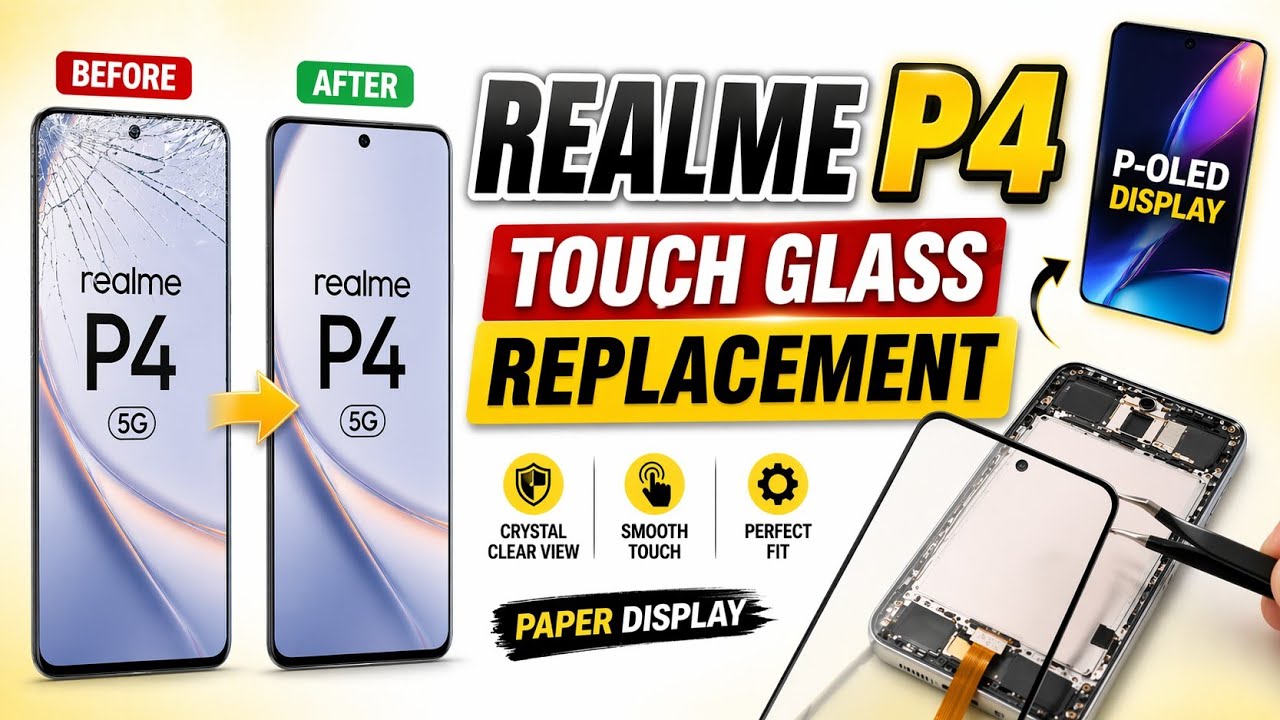 REALME P4 5G OCA GLASS REPLACEMENT | DISPLAY REPAIR | M MOBILE GHOSI | MOBILE REPAIRING VIDEO 