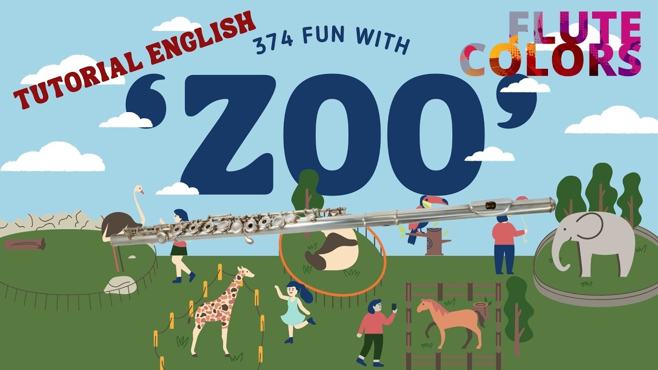 374 Fun with 'Zoo' - The Flute Colors way - Tutorial ENGLISH