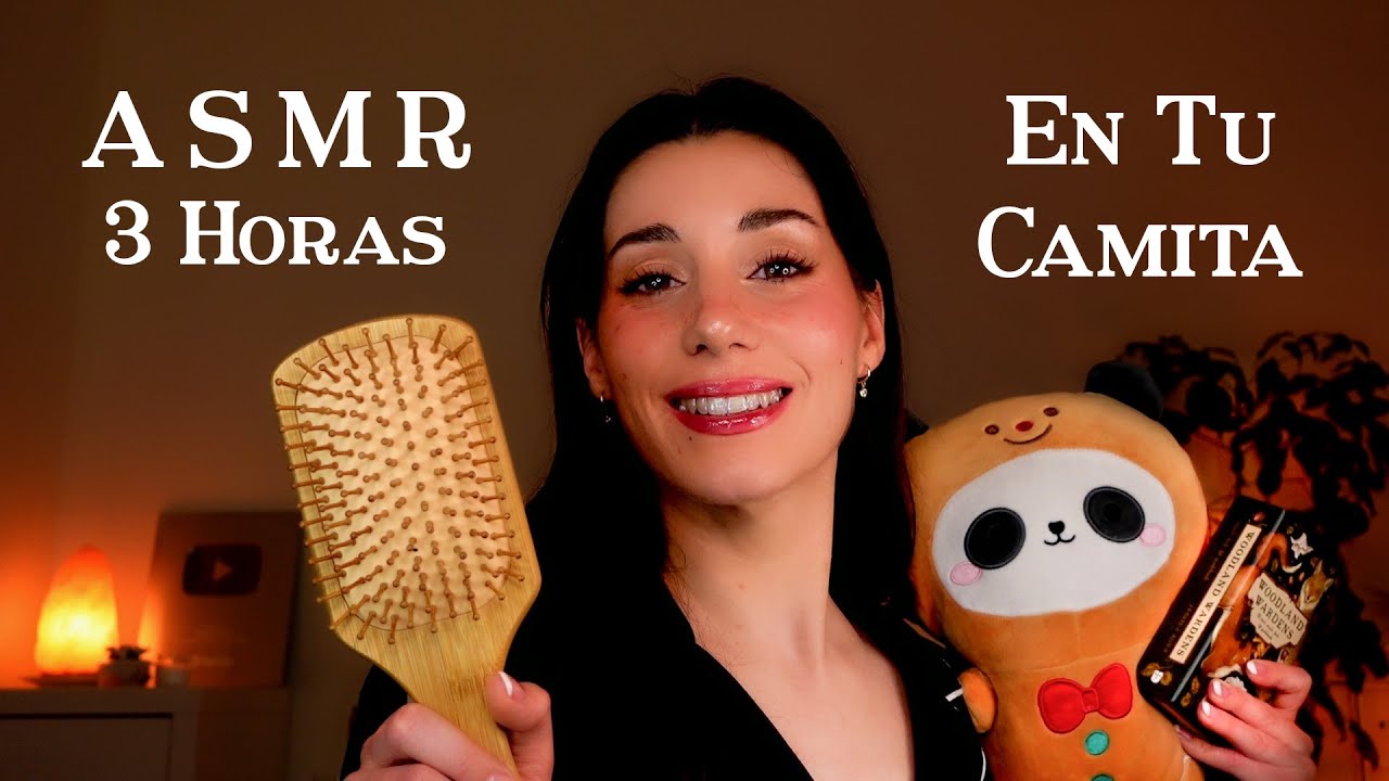 ASMR EN TU CAMITA HASTA QUE TE DUERMAS ❤️💤 Caricias, Masajes & Cepillo 🪔 Roleplay en Español