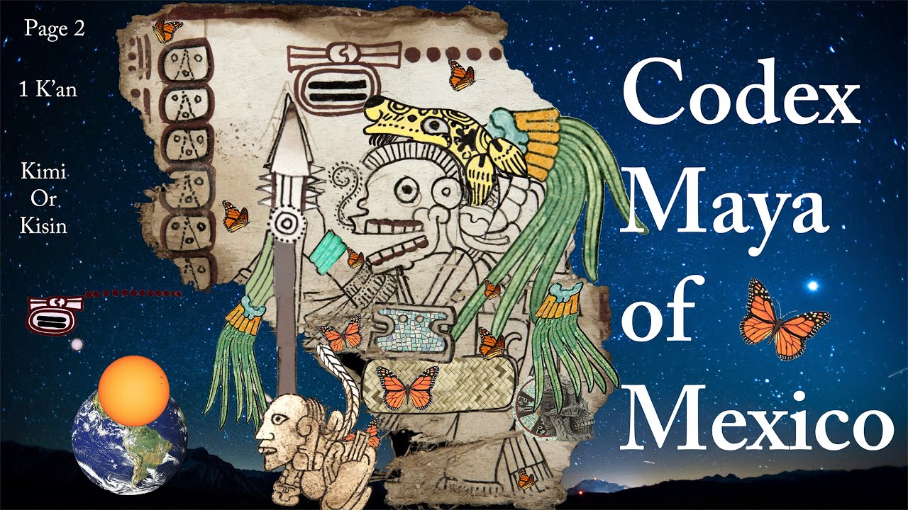 Кодекс майя Мексики (Codice Maya) с полным постраничным толкованием. Ранее известный как Кодекс Г...