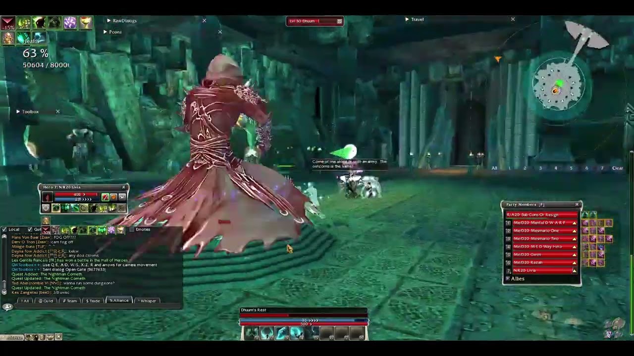 Dhuum sit glitch with heroes