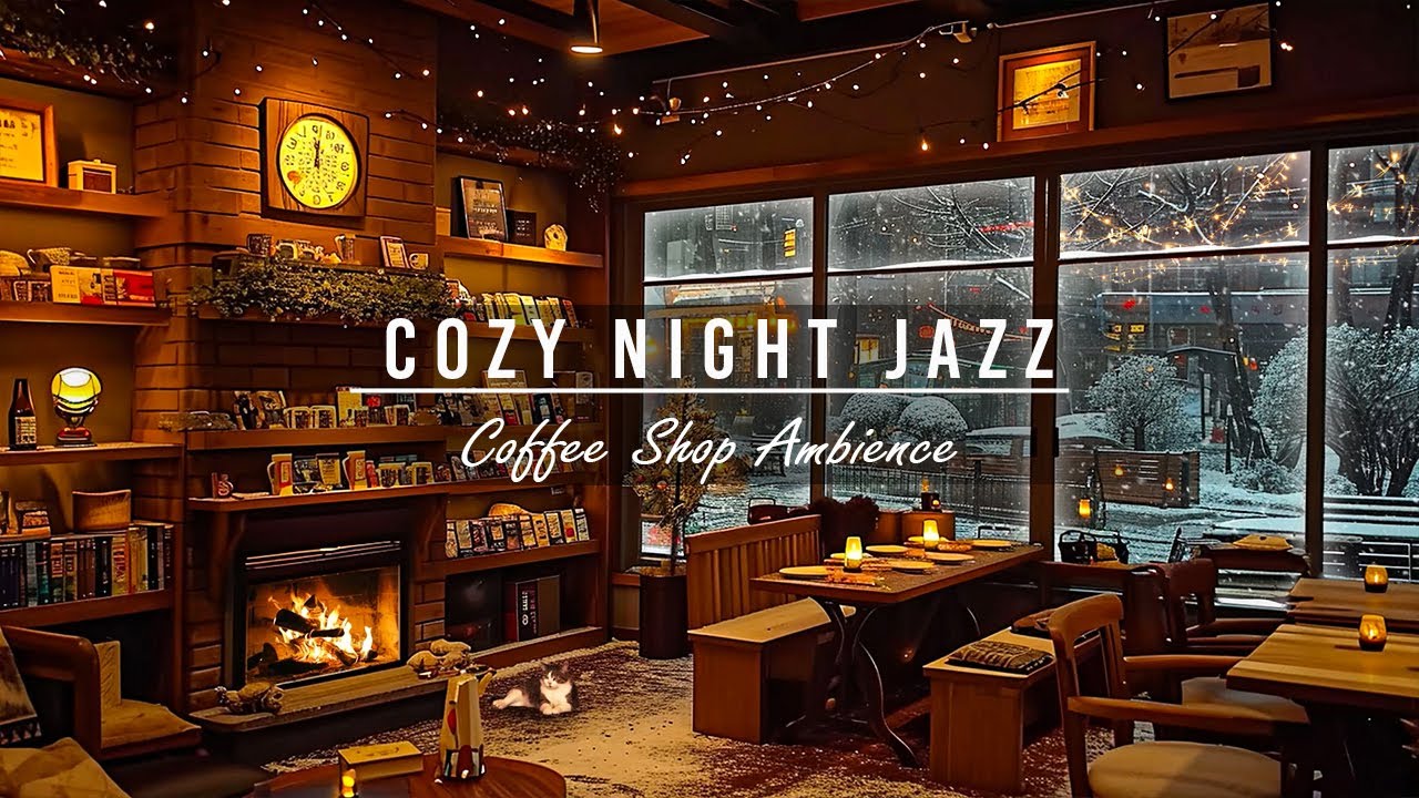 Smooth Jazz Instrumental Music for Study, Sleep ☕ Jazz Relaxing Music & Cozy Coffee Shop Ambience