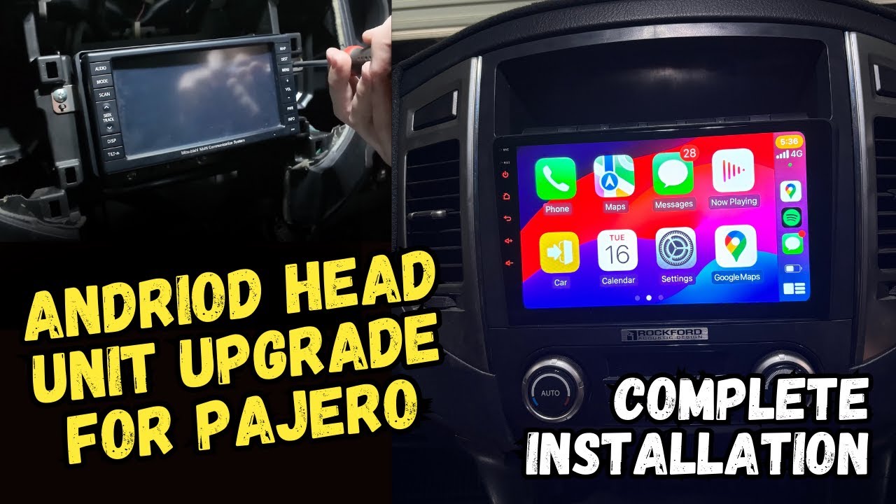 Upgraded Pajero Android Head Unit | Installation Video