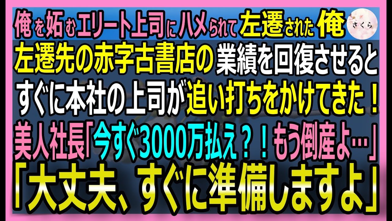 【感動する話】上司に罪を着せられ「キャリアの墓場」の古書店に左遷された俺。俺が本気でシステム構築すると、たった1ヶ月でV字回復！美人社長「あなた何者なの？！」【いい話・スカッと・スカッとする話・朗読】