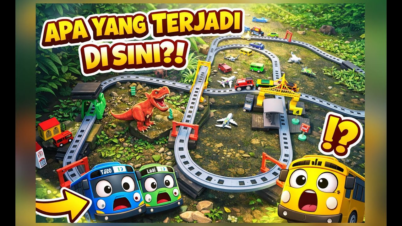 Tayo & Kereta Mainan Seru dan Menyenangkan