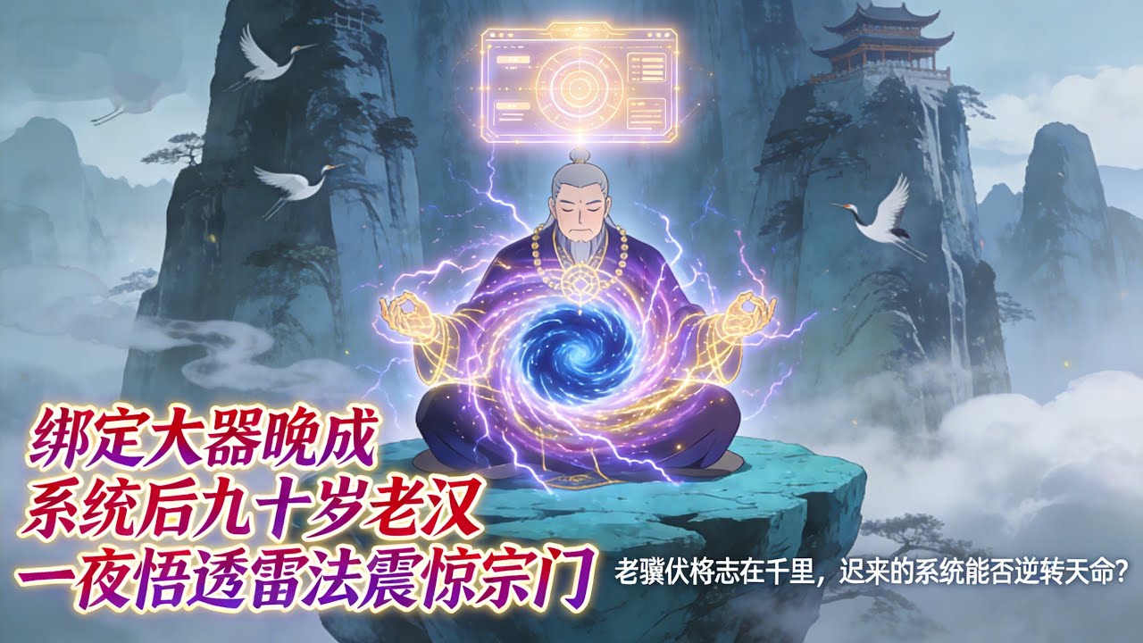 綁定大器晚成系統後九十歲老漢一夜悟透雷法震驚宗門。老驥伏櫪志在千里，遲來的系統能否逆轉天命？#小說推薦 #玄幻 #小说 #二次元小說 #漫画