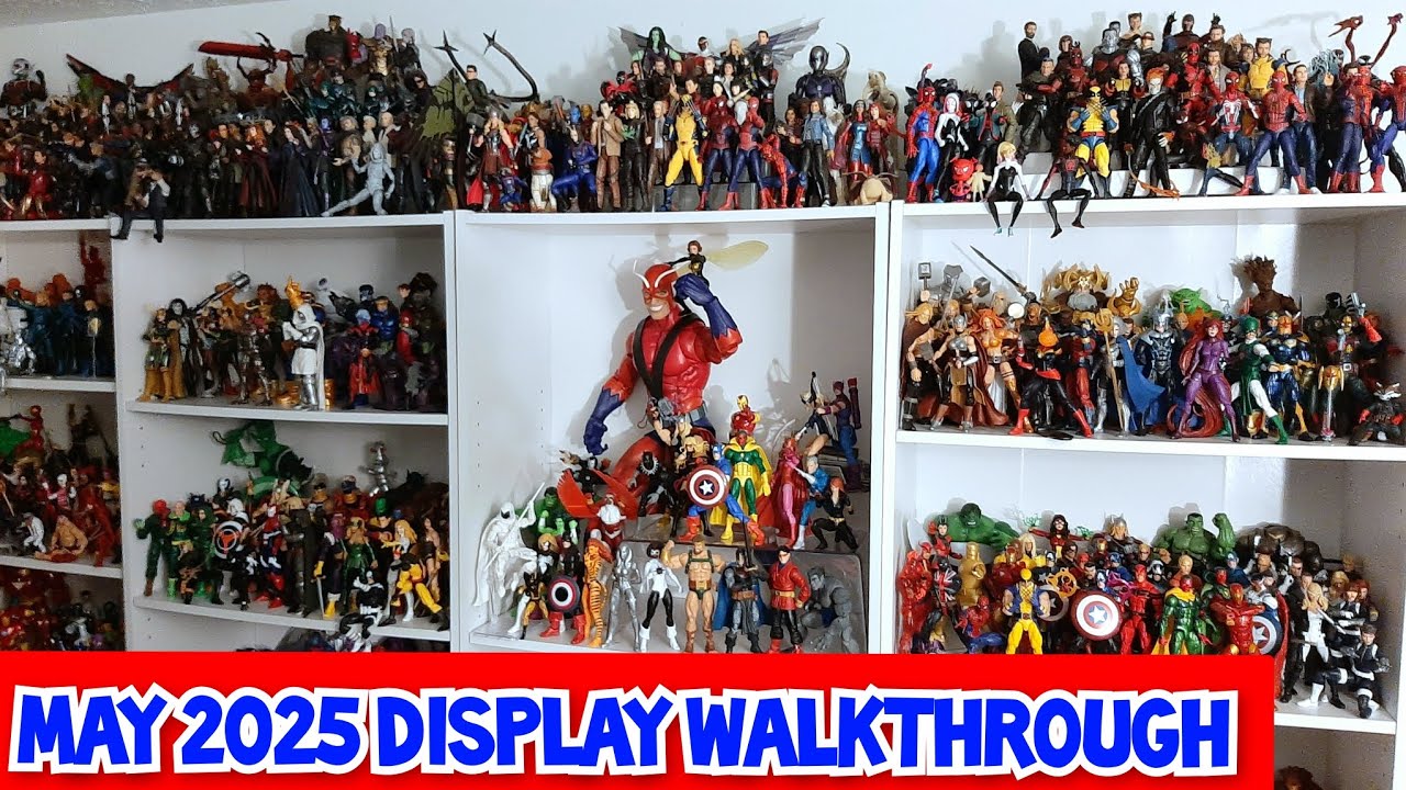 Action Figure Display Full Walk-through - May 2025 (Marvel Legends, Star Wars, Transformers, more)