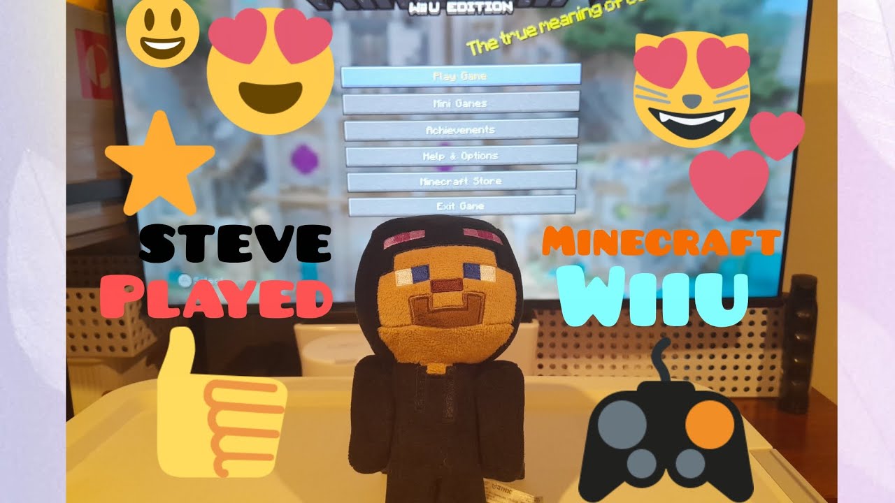 Steve played minecraft on wiiu 