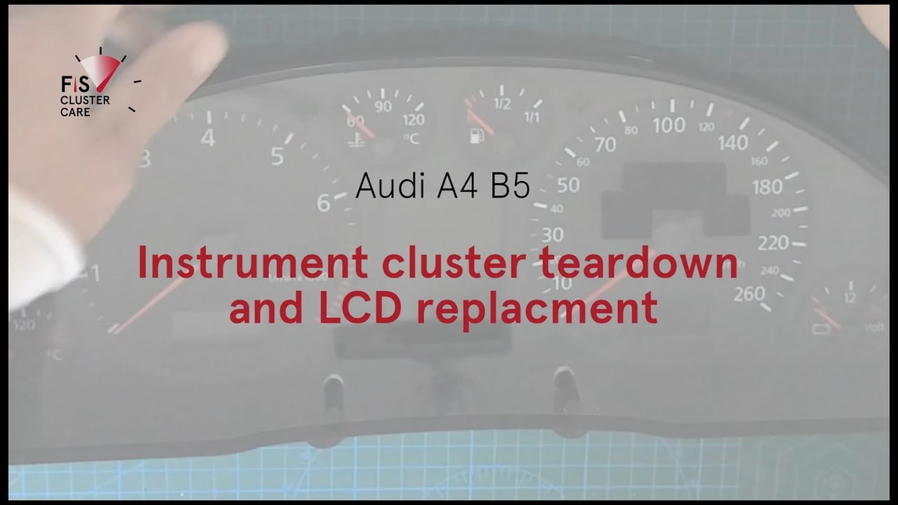 Audi A4 B5 Instrument Cluster Teardown and LCD rebuild