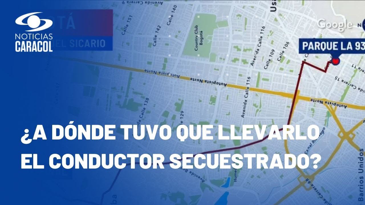 Así fue el recorrido del sicario del Parque de la 93 tras secuestrar a un motociclista