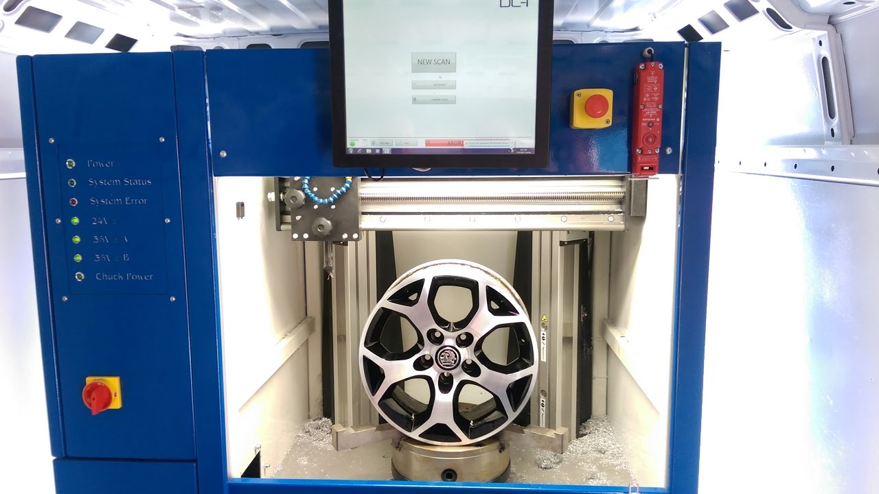 DC-1 Mobile Diamond Cut Wheel Lathe | Alloy Wheel Repair & Refurbishment Machine.