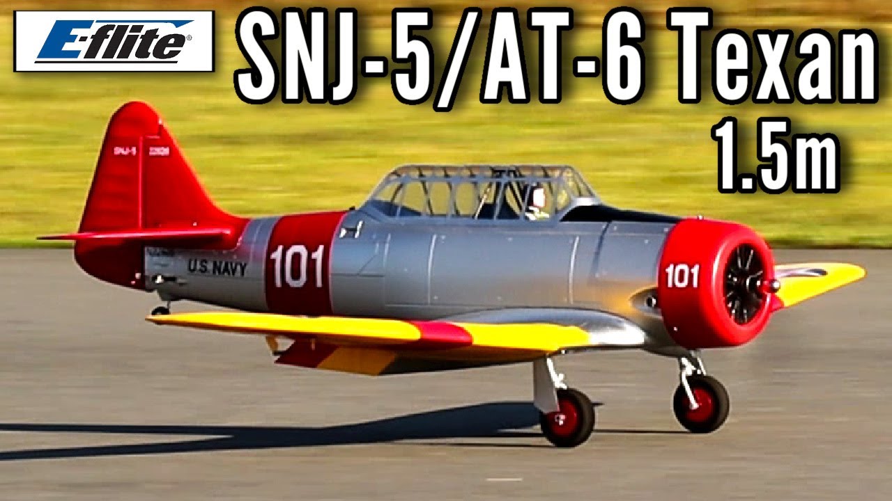 Обзор модели AV8R E-flite SNJ-5/AT-6 Texan 1,5 м BNF Basic с AS3X+ и Safe Select