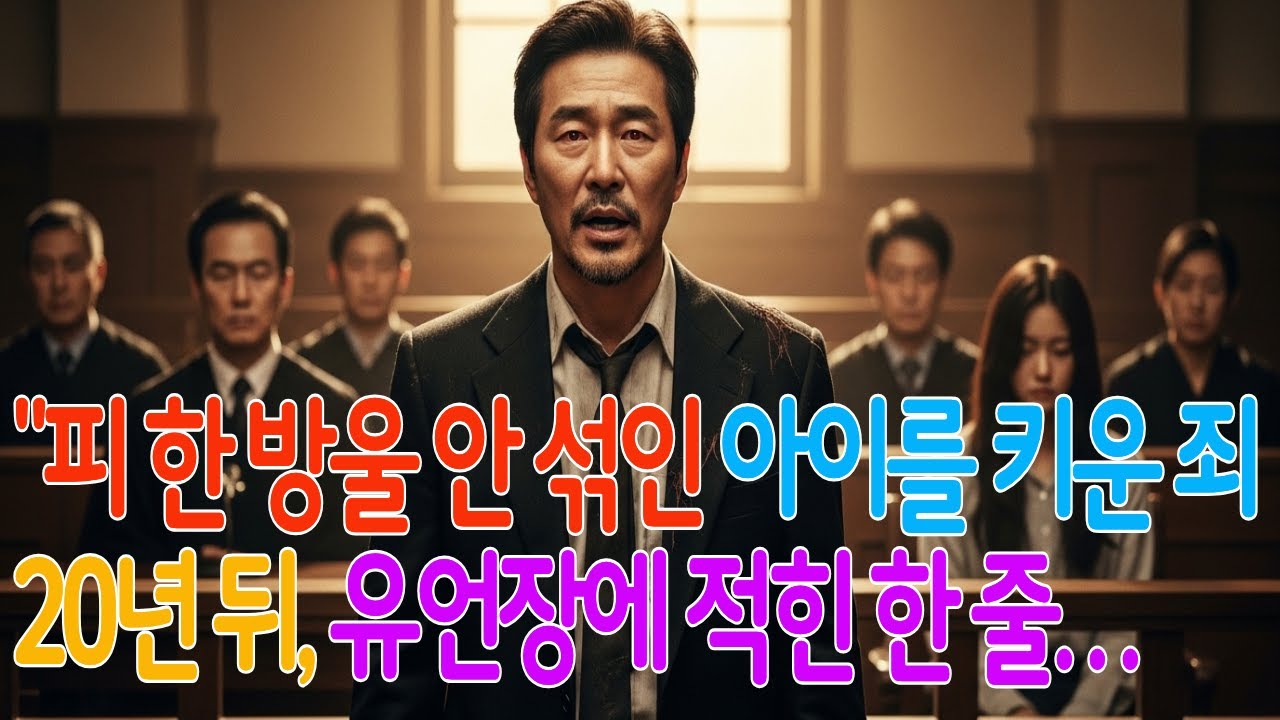 “피 한 방울 안 섞인 아이를 키운 죄… 스무 해 뒤, 유언장에 적힌 한 줄”